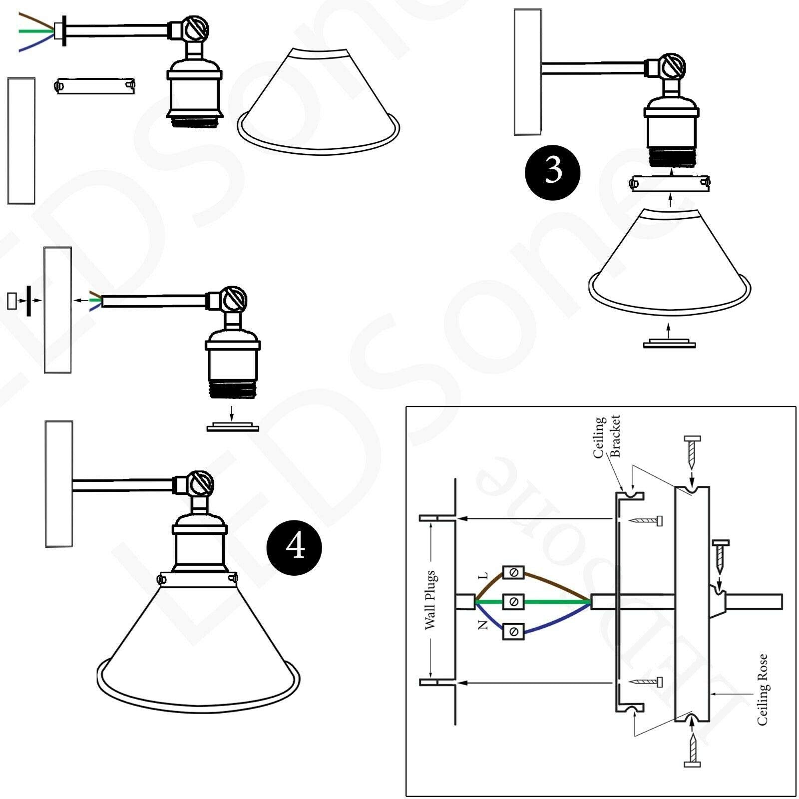wall solar for lights vintage