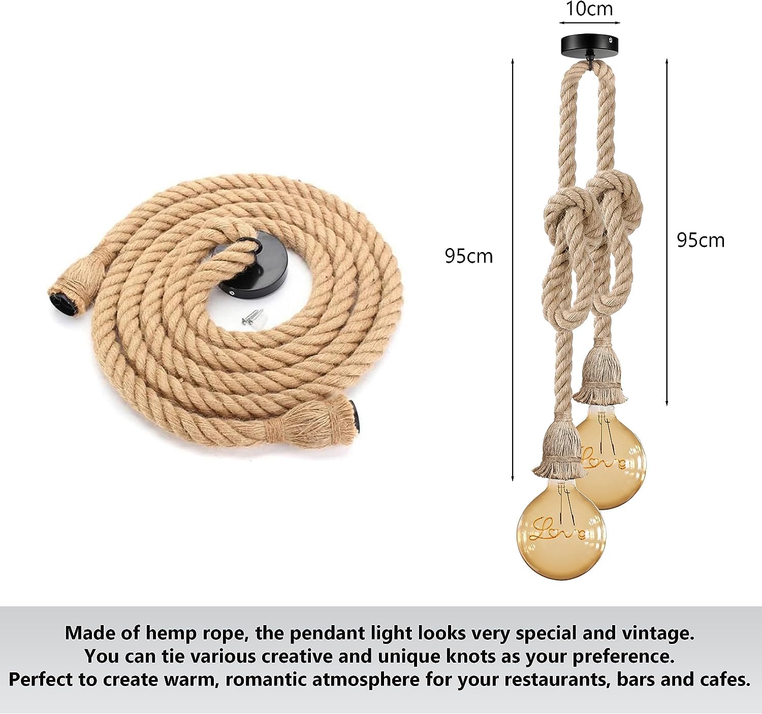rope nautical loft pendant
