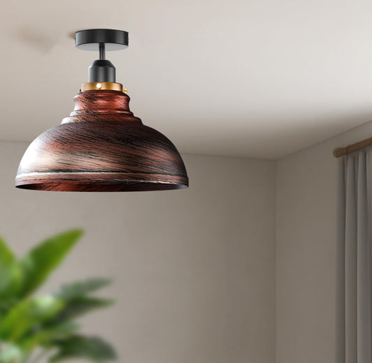 E27 Semi Flush Mount Lighting ~6167