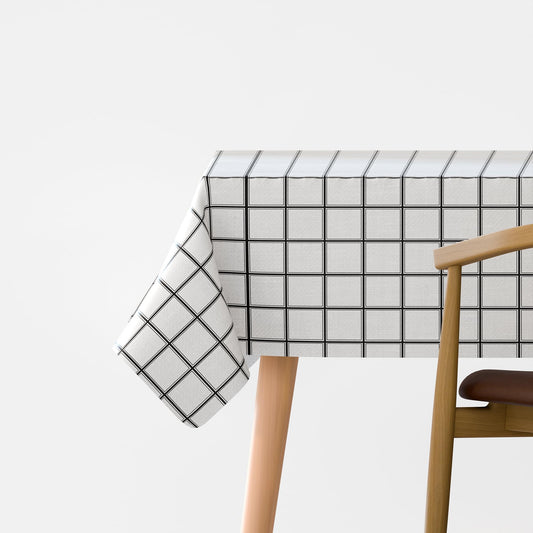 Rechthoekig 137x183 cm polyester wasbaar tafelkleed ~5535