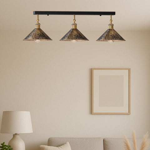 3 Light Semi Flush Mount Ceiling Light ~6519
