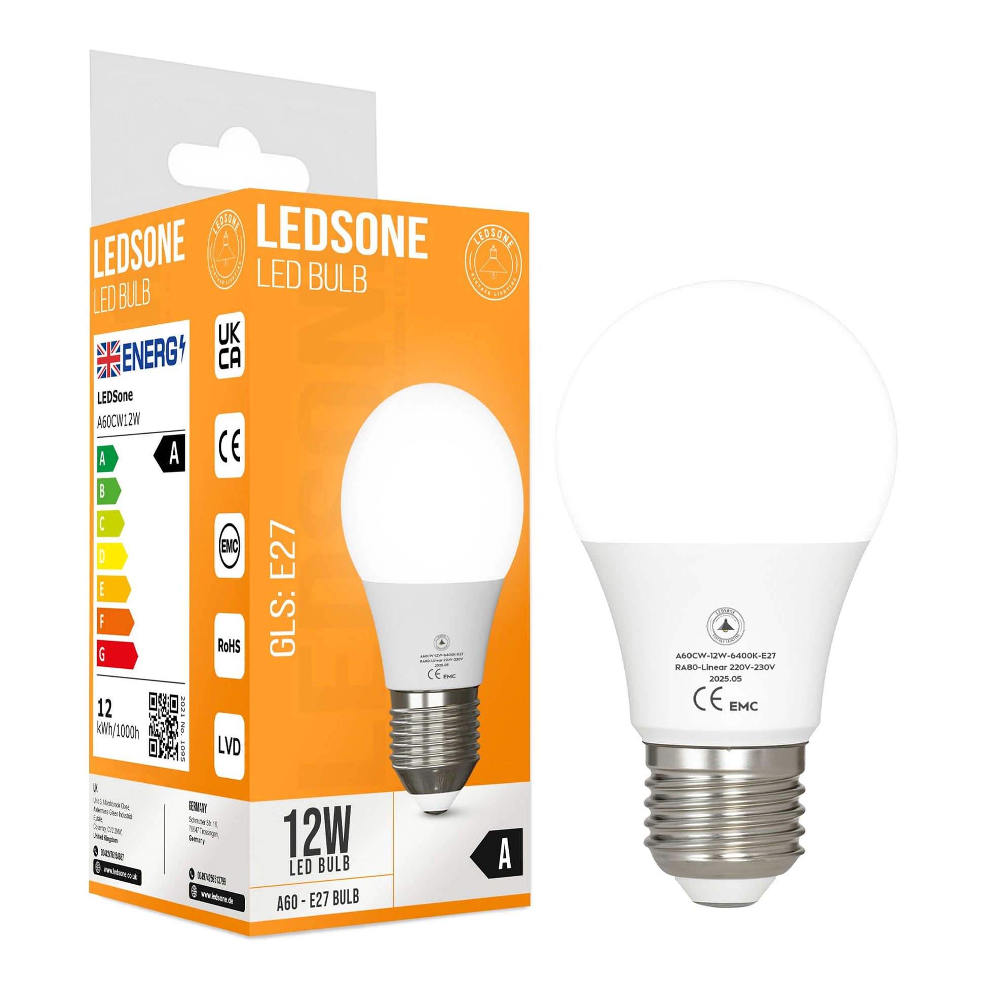 9w classic led 22w f a95 450lm