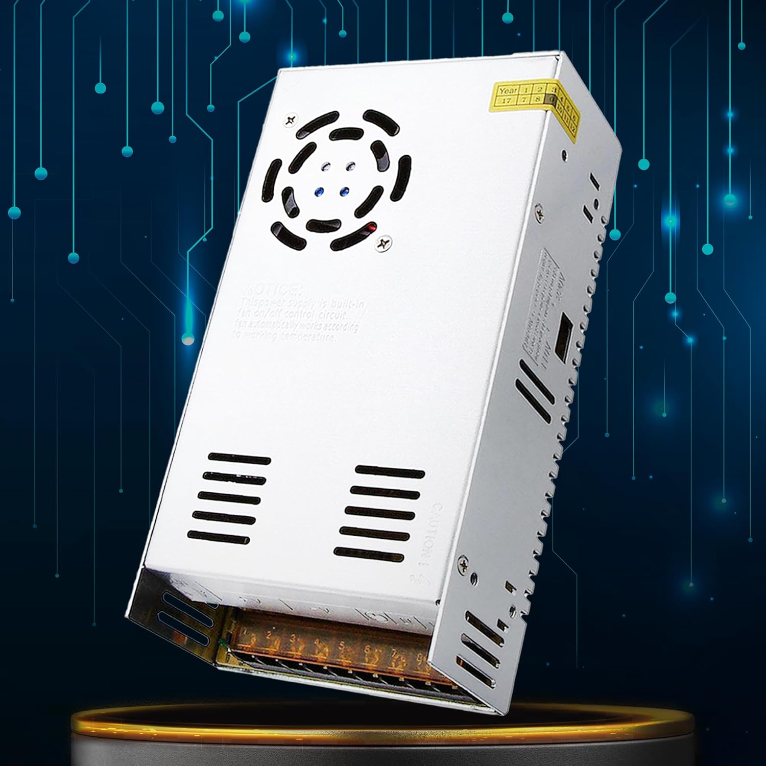 White electronic power supply unit 