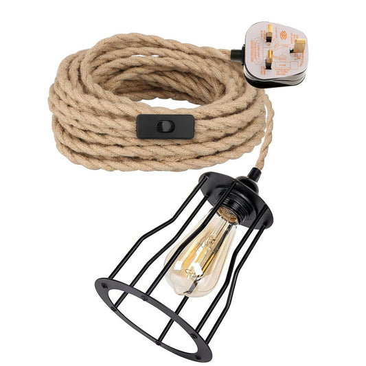 Vintage Industrial Pendant Light E27 UK ~6315