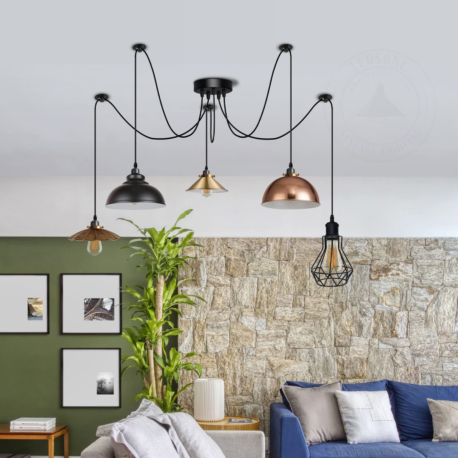 hanging mounted pendant light