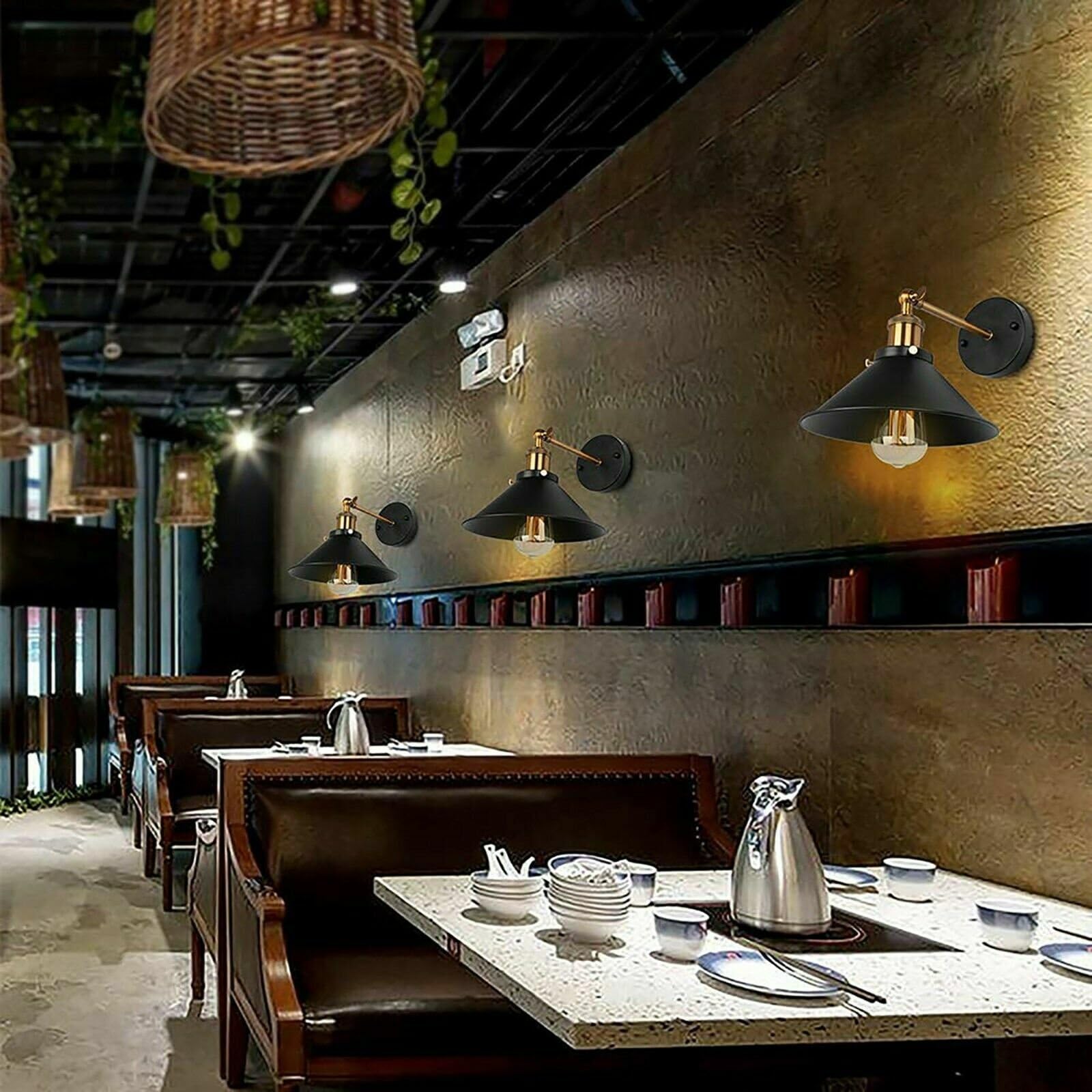 cafe lighting design wall lights