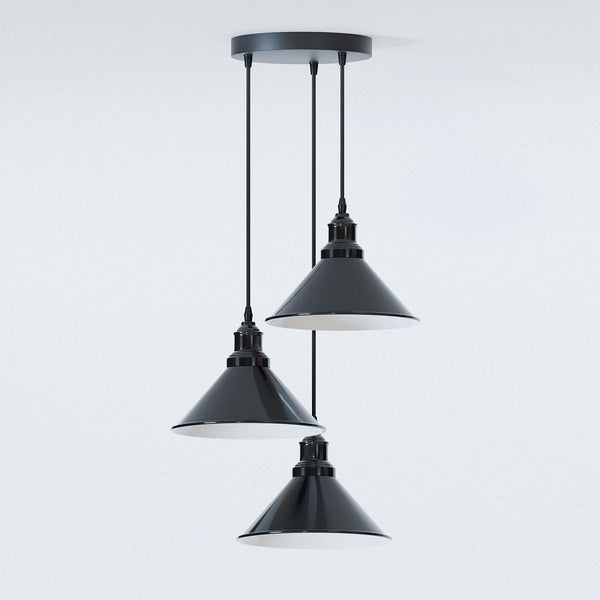 Industrial Metal Shade E27 Pendant Light Kitchen Island ~6456 – Without Bulb