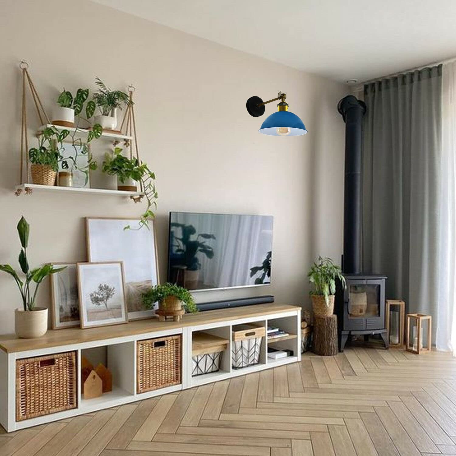 wall light industrial bedrooms