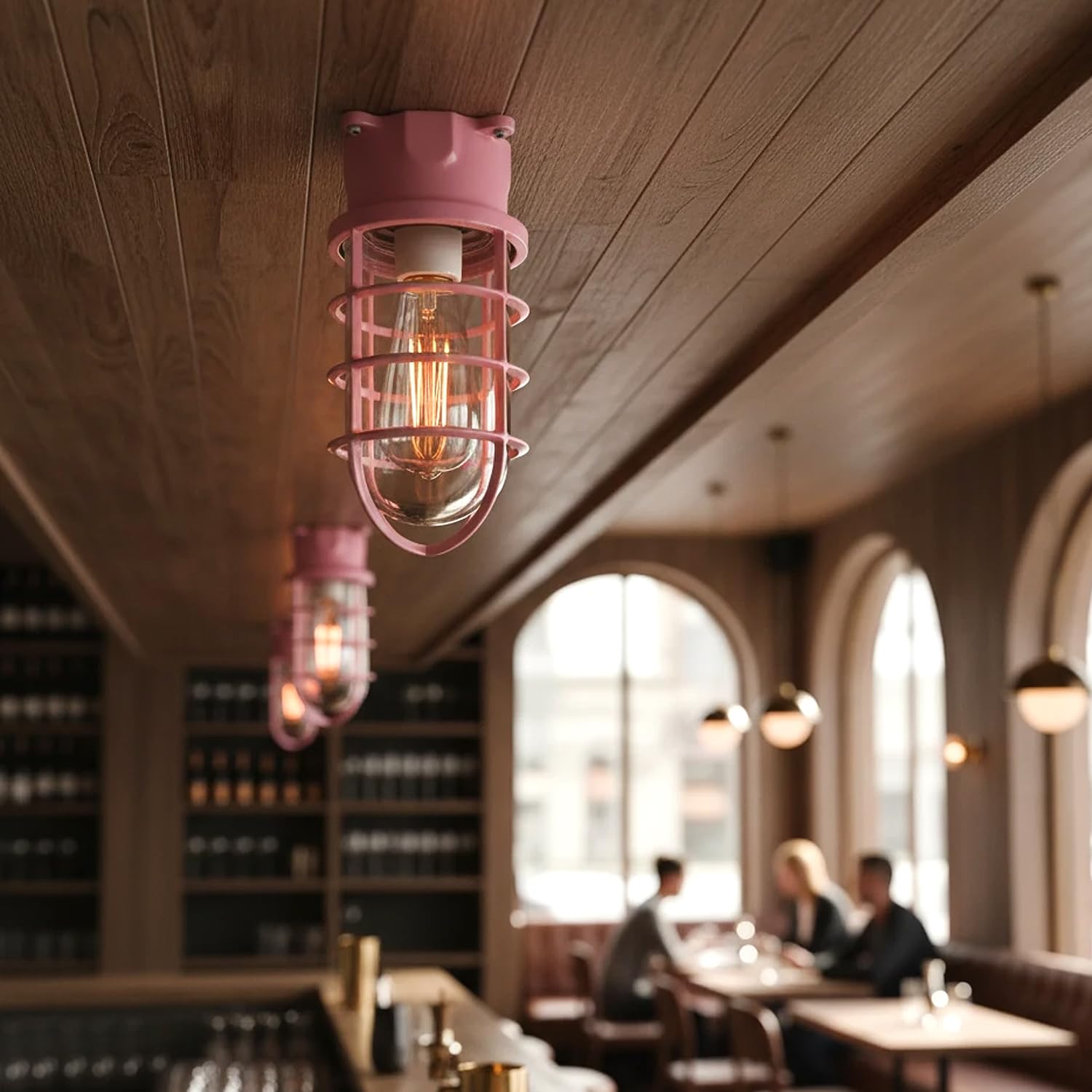 bulkhead light covered vintage