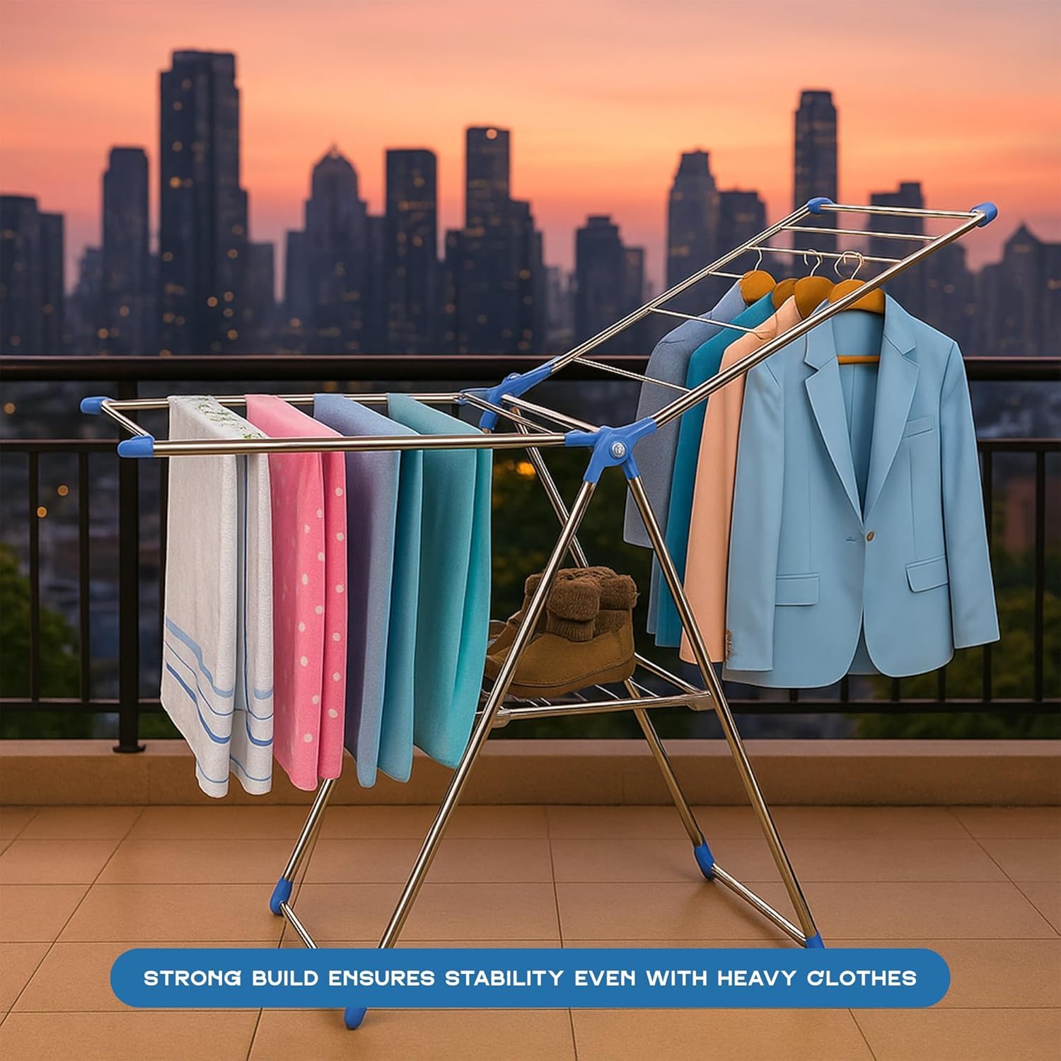 clothes 2 airer tier durable