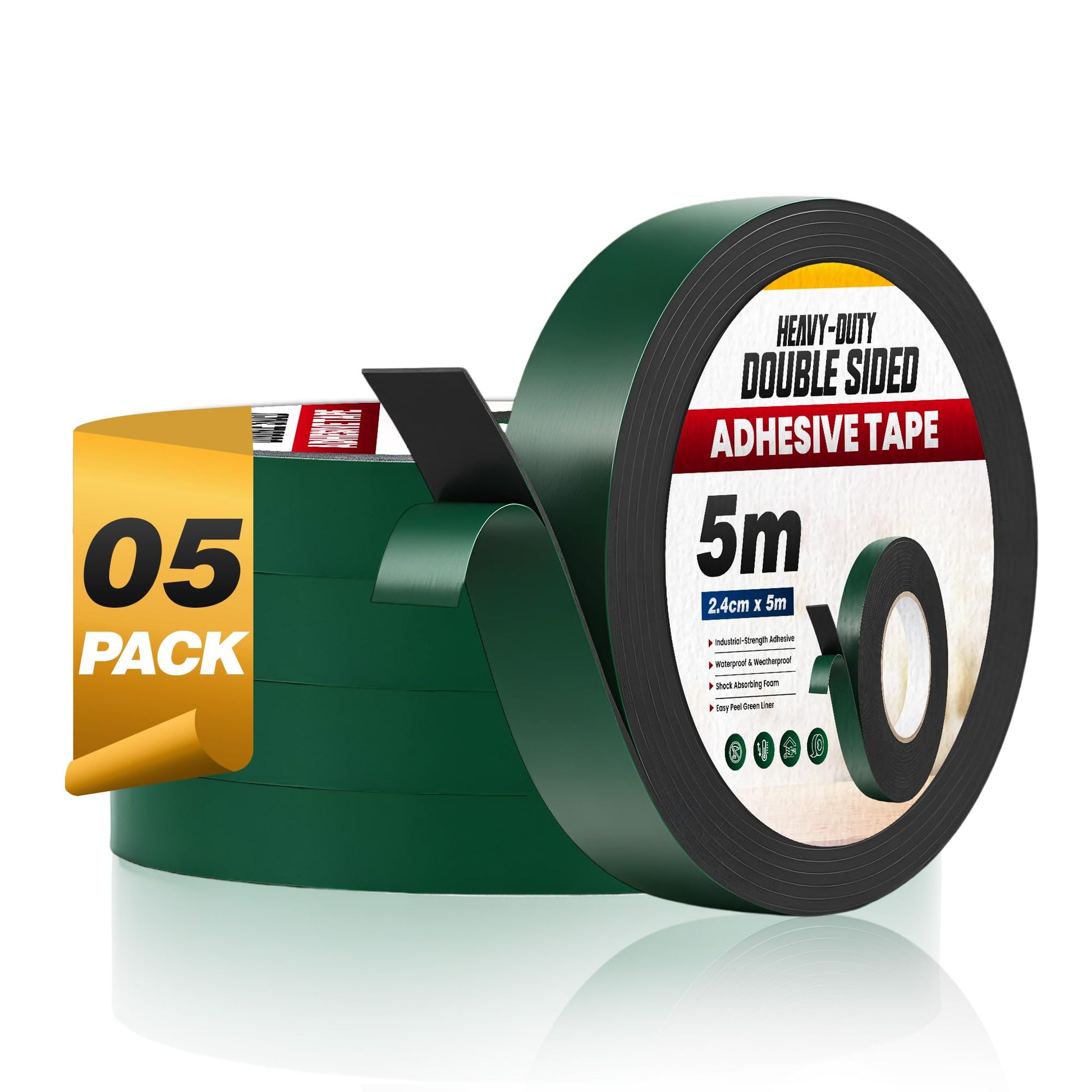 5 pack double sided tape