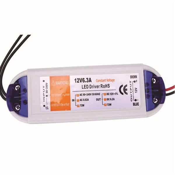 18W-100W DC 12V LED-driver voedingsadapter ~4474 – 72w
