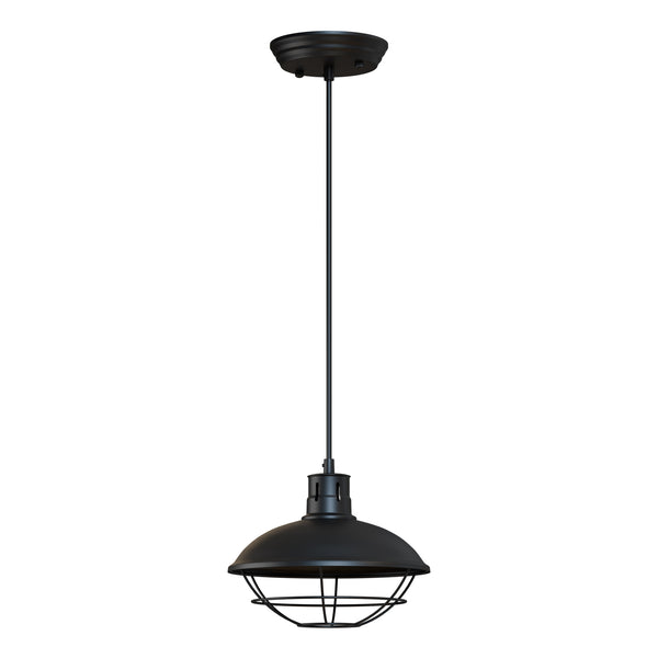 Vintage nautische industriële plafondlamp hanglamp ~ 5958  – Zwart / Nee