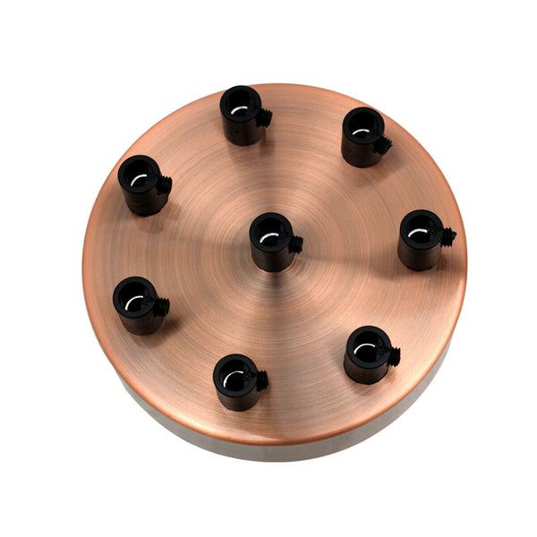 8 Outlet Copper Ceiling Rose