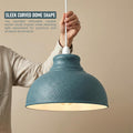 29cm Hammered Metal Lampshade ~6541