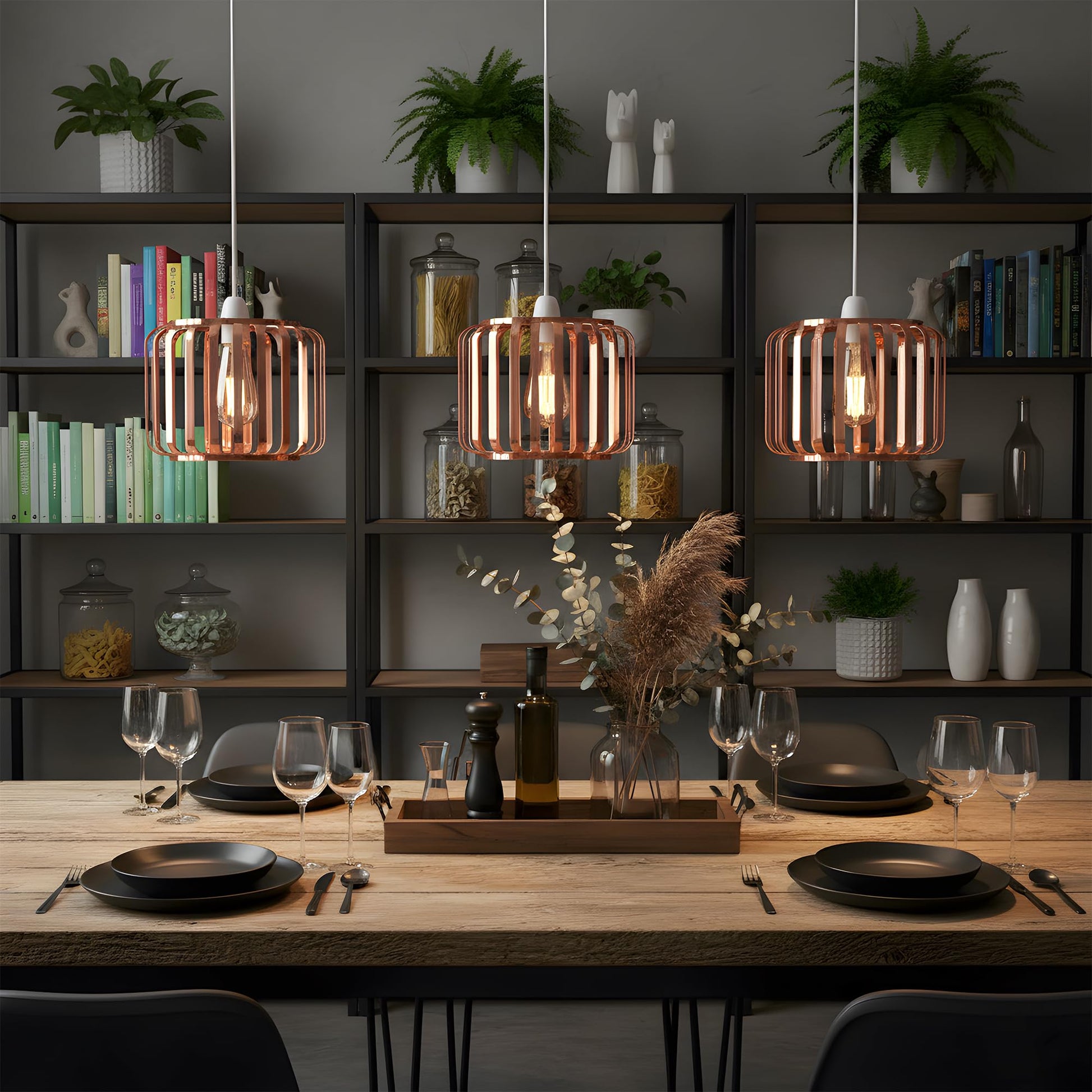 industrial lamp pendant copper