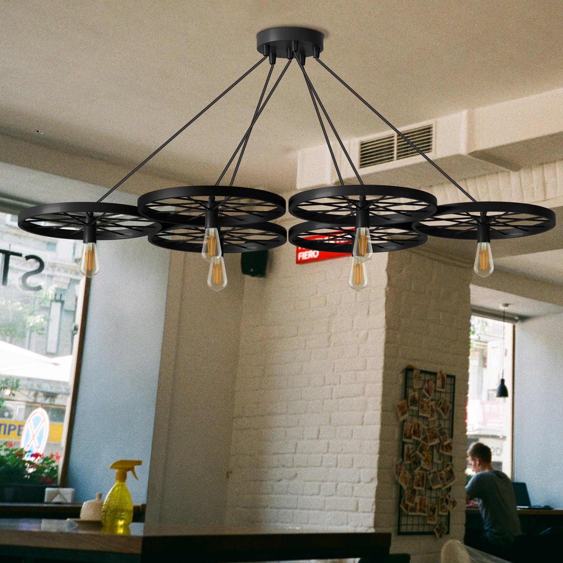 ceiling fixtures over industri