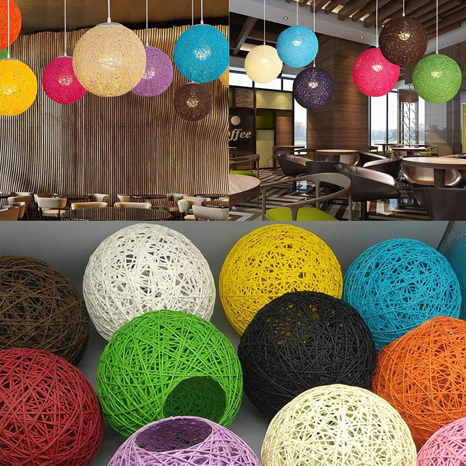 Colorful spherical lights