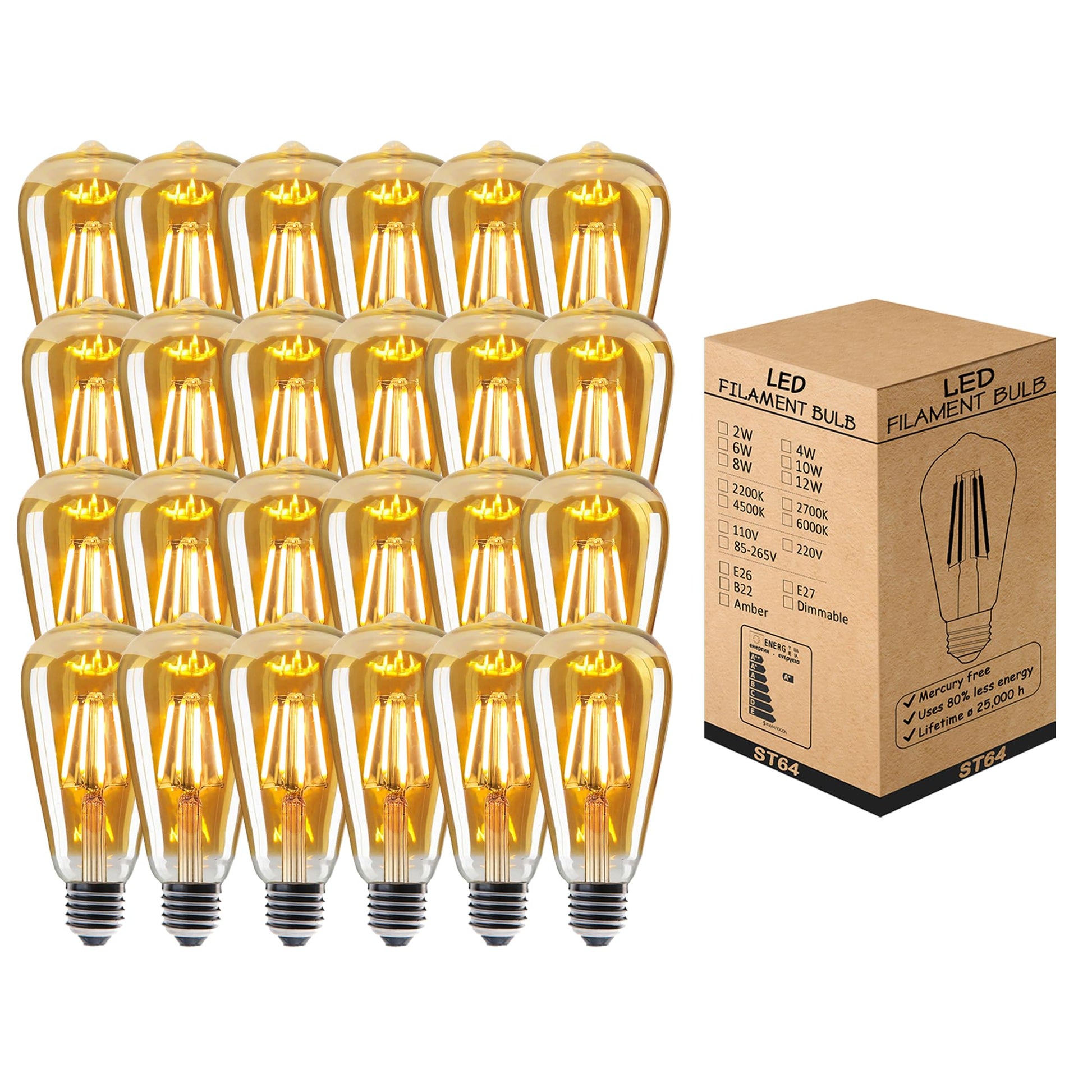 led light teardrop 8w decorati