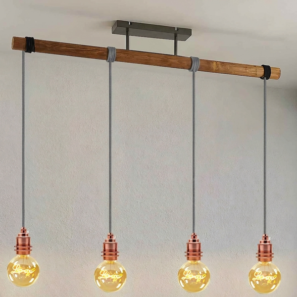 2m, 4m, 4,5m stoffen flexkabel plug-in hanglampkit~2177 – Grijs / 2m / Roségoud
