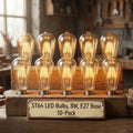 10-pack E27 LED Edison-lampen – dimbaar vintage amberkleurig glas ~4174 