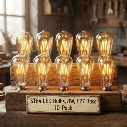 10-pack E27 LED Edison-lampen – dimbaar vintage amberkleurig glas ~4174 