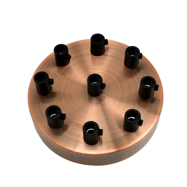 9 outlet Copper Ceiling Rose