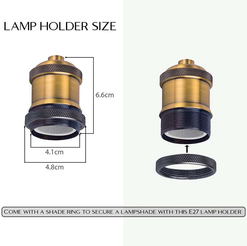 Hanging Pendant Holder With Hook-Size