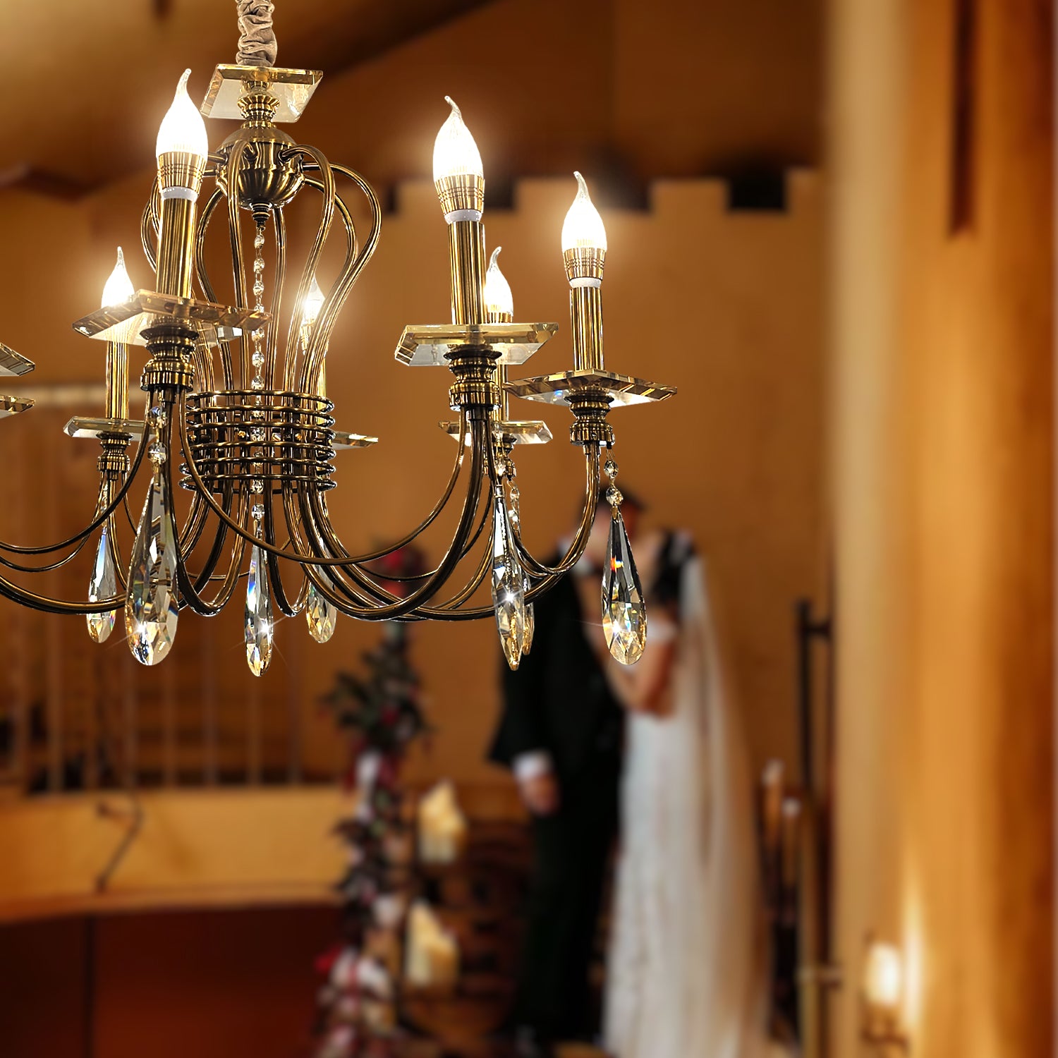 Bronze Metal Chandelier