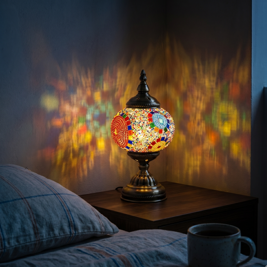 Mozaïek glazen tafellamp | UK Modern Home Decor~4968