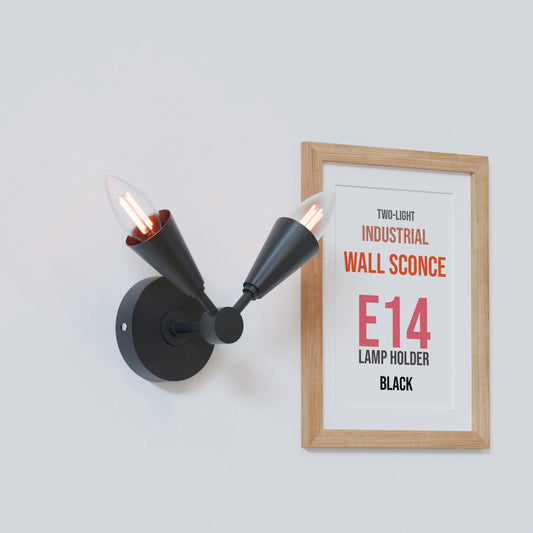Connie 2-lichts wandlamp LED E14-lamp voor wanddecoratie - 5635