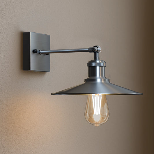 Wandlamp van satijnnikkel, wandlampen voor de woonkamer en woondecoratie~2592