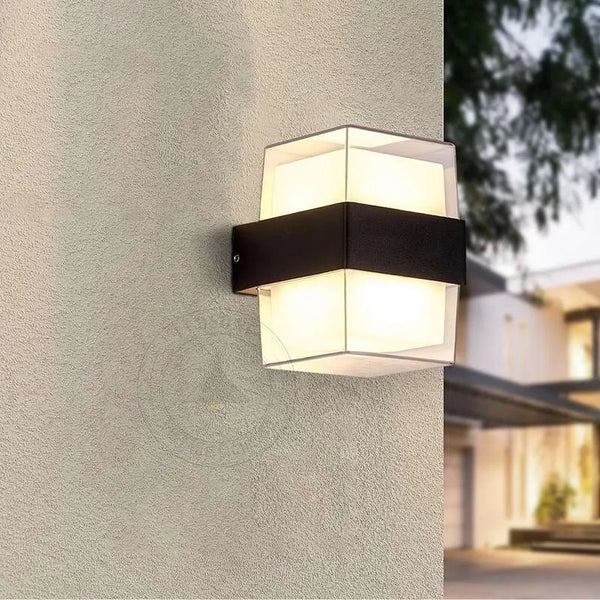 Cuboid Box 12W opwaarts/neerwaarts IP54 LED-wandlamp voor buiten~4963