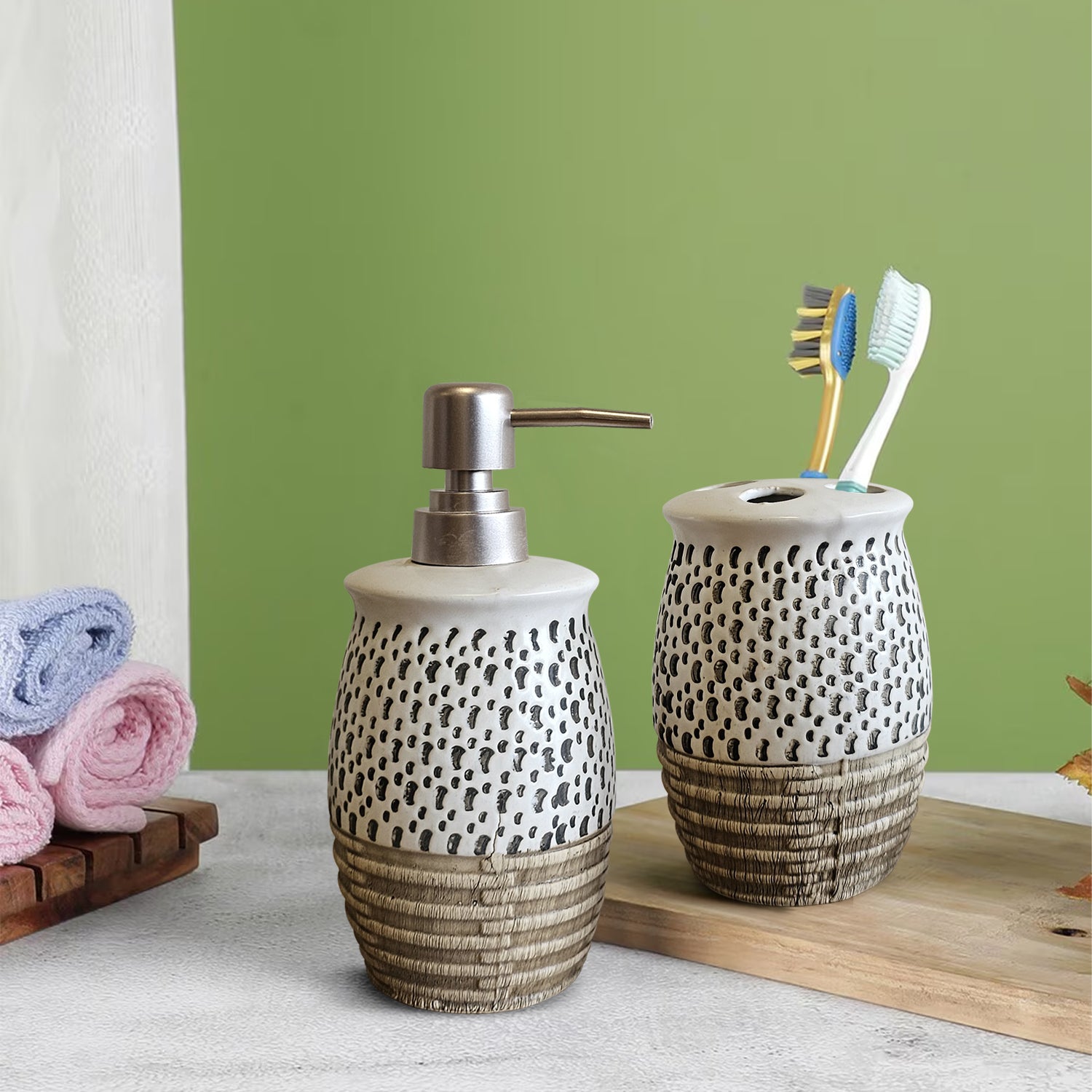 bathroom accessory white