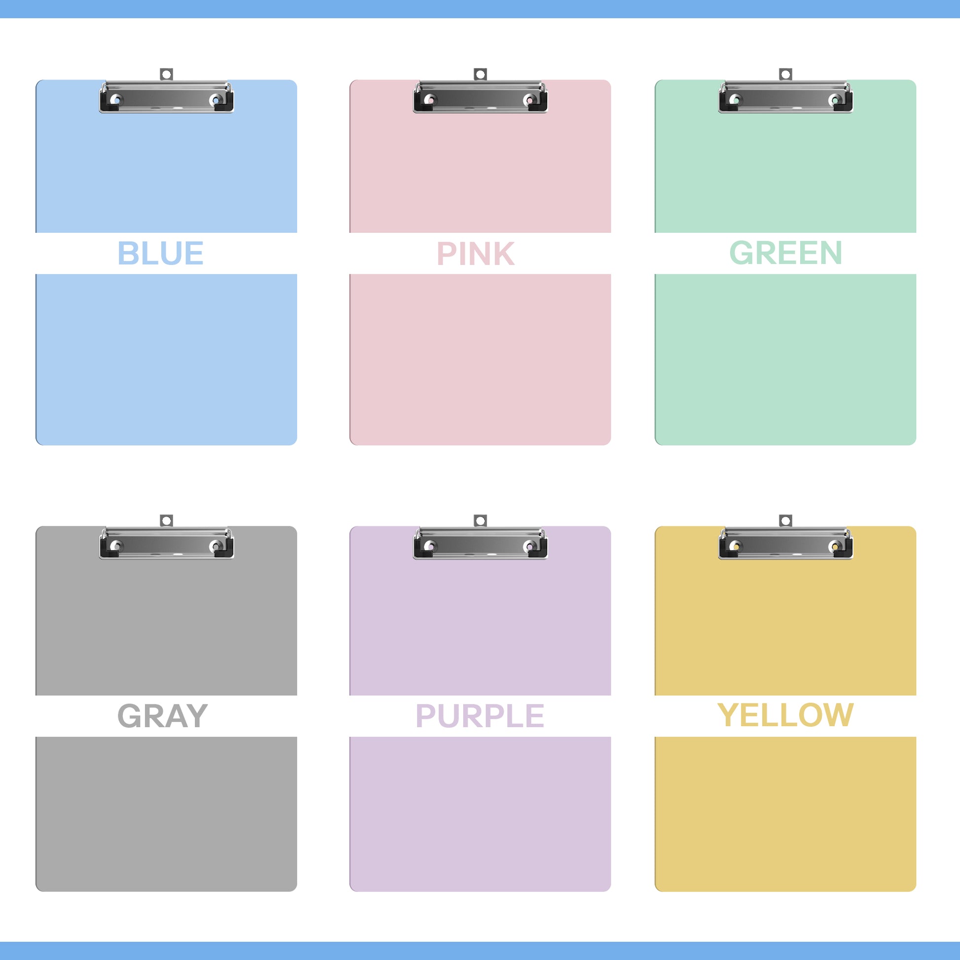 3 Pack Plastic Writing Clear Clipboard