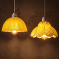 Crackle Glaze Light Shade Flower Petal E27/B22 ~6558