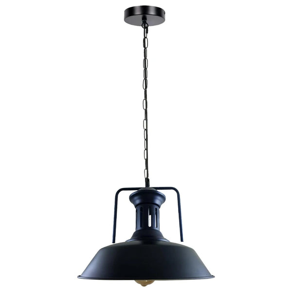 Easy Fit E27 Metal Chain Pendant Light Fixture Dimmable ~6786 – Black / Yes