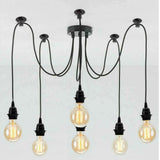 Chromen metalen plafondlamp met E27-lamphouder en ketting~1775