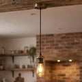 Verstelbare zwarte hanglamp – E27-fitting, snoer van 95 cm ~3134 