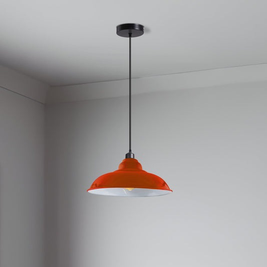  Pendant Light Metal Orange 