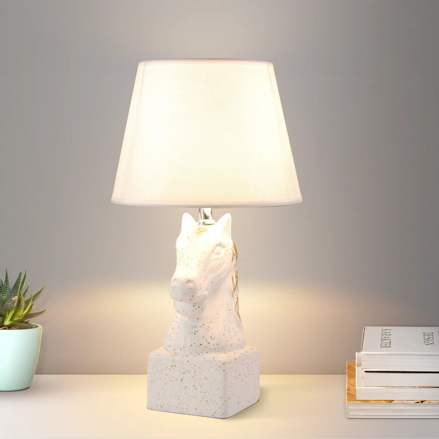 lamp desk lamp table lamp Plug in table lamp shade Horse table lamps for living room bedside lamp table lamps for living room lampshade fabric  table lamps standard lamps living room kitchen table bedside table lamp lamp shades for table lamps lamps, bases & shades Horse Head Bedside Table Lamp