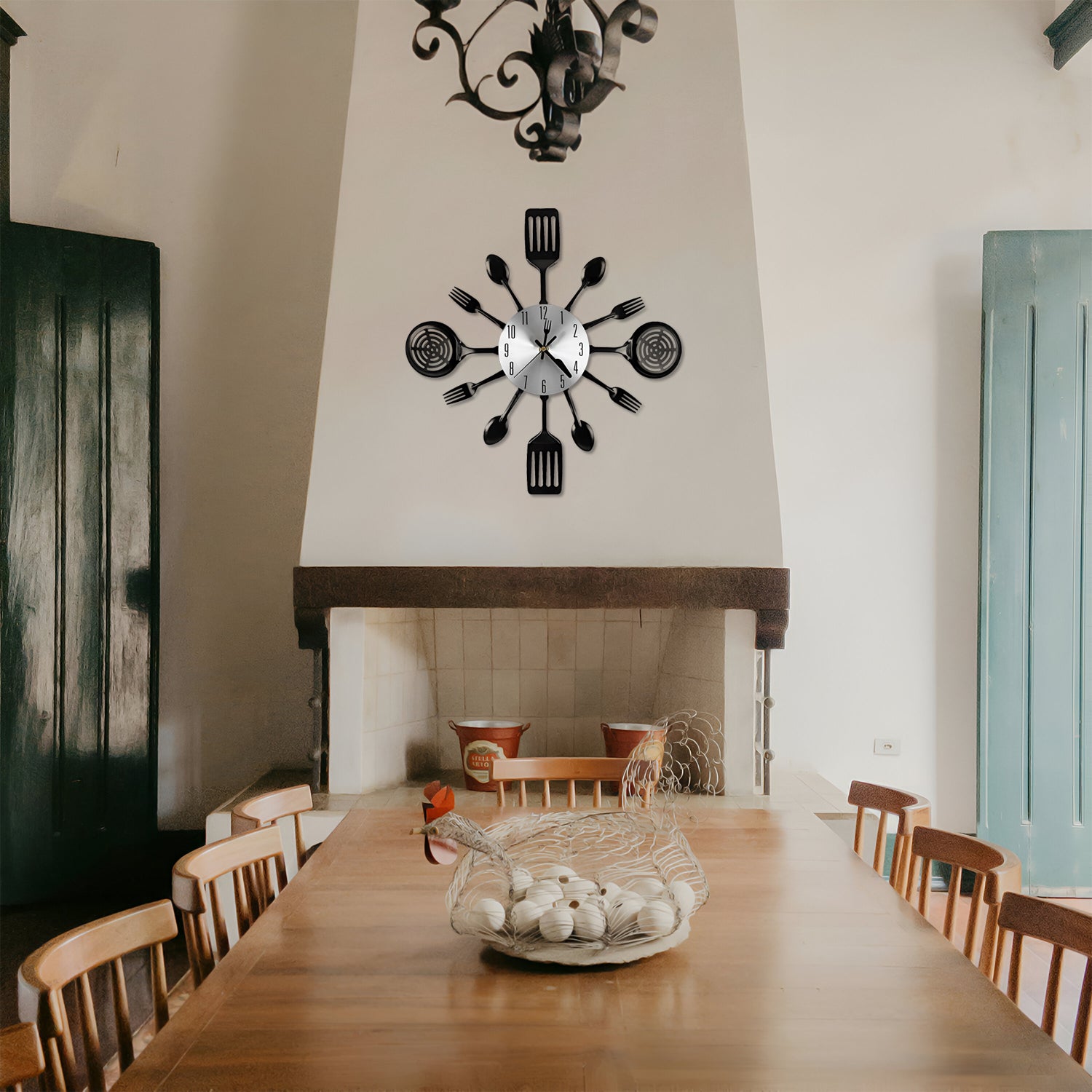 Wall Clock Creative Forks Spoons