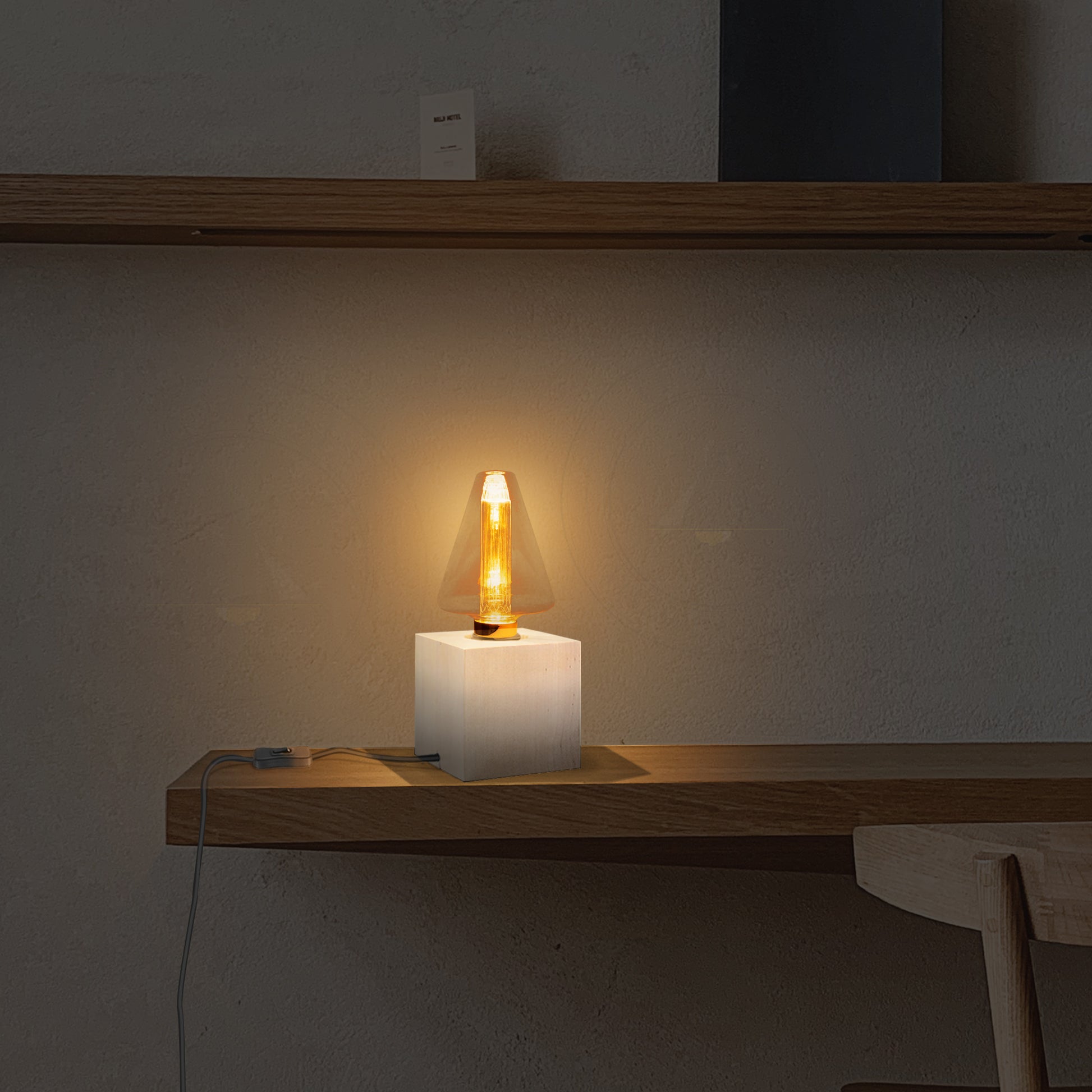 Bayonet Clear glass squirrel cage bulb