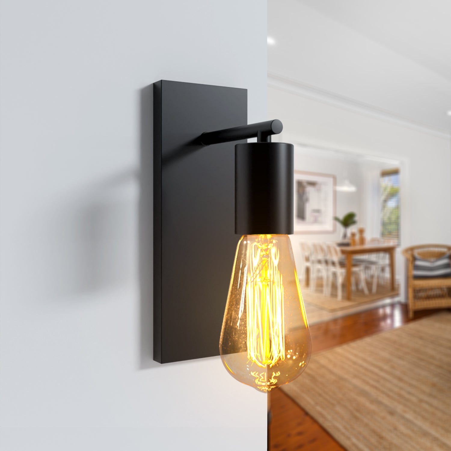 rectangle ceiling rose pendant lighting fixture, modern industrial metal fitting for pendant lights.