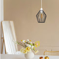 Metalen draadkooi plafondlamp geometrische hanglamp kap ~4471