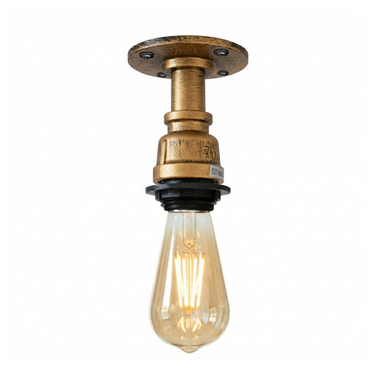 E27 Steampunk Flush Mount Pipe Ceiling Light ~6547