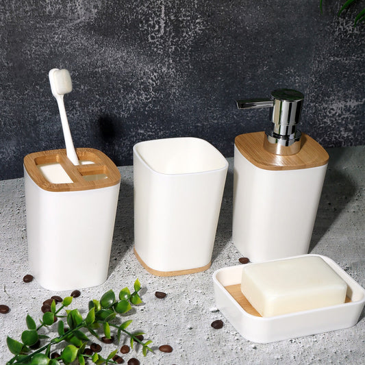 6/7 Piece Bathroom Accessory Set Modern Utility Organiser ~6115