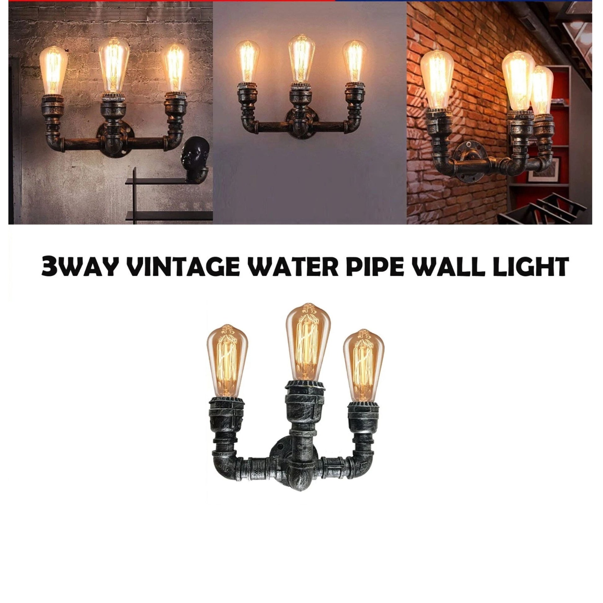 water pipe wall light