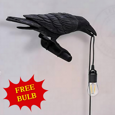 Vogelvormige wandlamp met stekker, decoratieve wandlamp ~4779