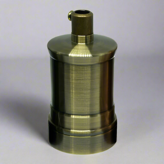 Groene messing E27 vintage industriële lamphouder antieke retro Edison-lampfitting ~ 2960 